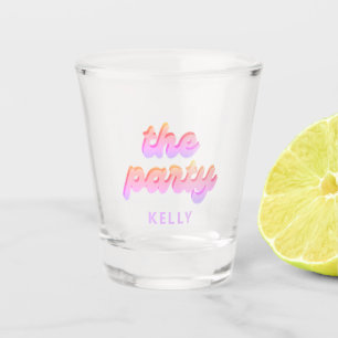 Retro 'The Party' Bachelorette Favours Shot Glass