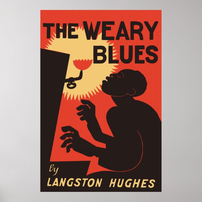 Retro The Weary Blues (music) Poster (Front)