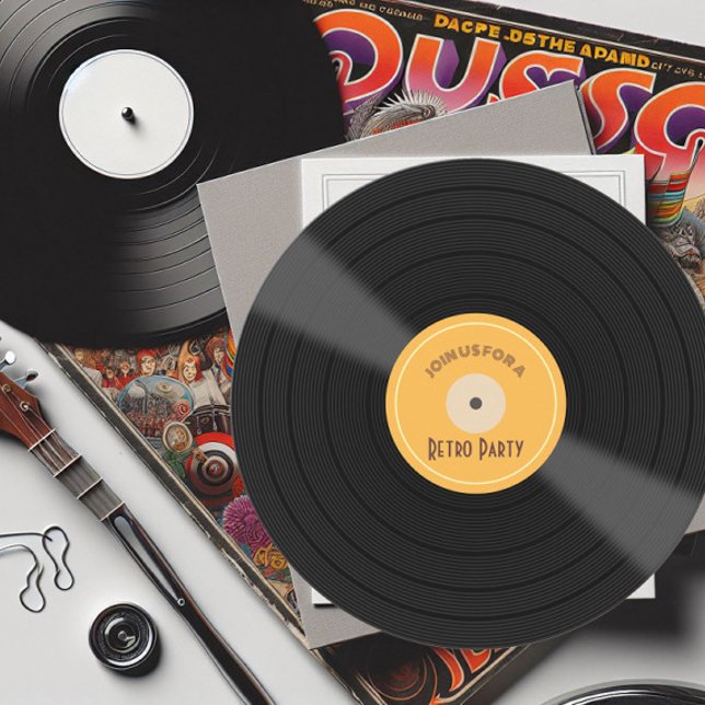 Retro Themed Birthday Party Invitation (Retro Birthday Party)