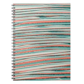 Retro Themed Striped Photo Notebook
