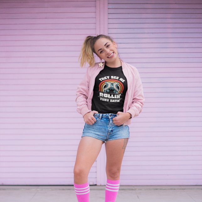 Retro They See Me Rollin' | Vintage | 70s | 80s  T T-Shirt (Creator Uploaded)