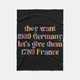 Retro They Want 19&#; Germany Let's Give Them 178 Fleece Blanket
