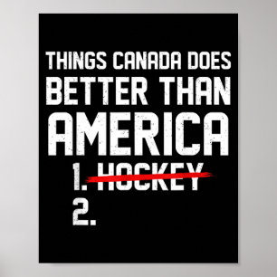 Retro Things Canada Does Better Than Usa Joke Poster