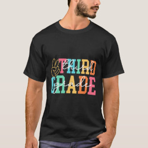 Retro Third Grade Preppy Back To School Teacher Gi T-Shirt