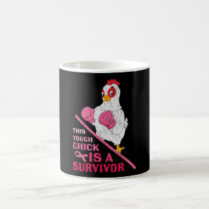 Retro This Chick Breast Cancer Awareness Survivor Coffee Mug