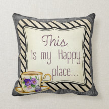 Retro "This is My Happy Place" motivation poster,