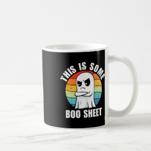 Retro This Is Some Boo Sheet Cute Ghost Halloween Coffee Mug