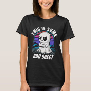Retro This Is Some Boo Sheet Cute Ghost Halloween  T-Shirt