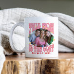 Retro This Mum is the Goat Photo Mug<br><div class="desc">Retro goat mug for mum with custom photo. Your photo will be displayed in a wavy edge sticker shape and framed with "this mum is the goat". lettered in retro typography and decorated with love hearts. Personalise with the name(s) of the kid, children or any text you like. Use the...</div>