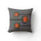 Retro Throw Pillow - (Custom Background Colour)