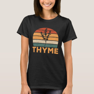 Retro Thyme Design Gardening Lovers Herbs T-Shirt