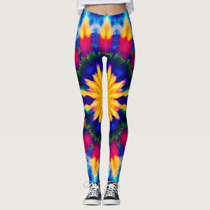 Retro Tie-Dye All-Over-Print Leggings