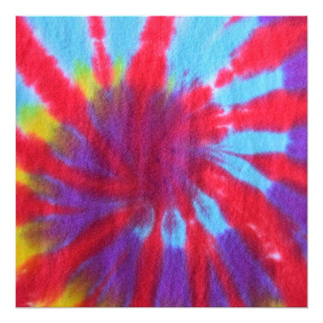 Retro Tie Dye Design Photo Print (Front)