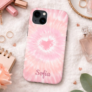 Retro Tie Dye Heart Signature  iPhone 13 Case