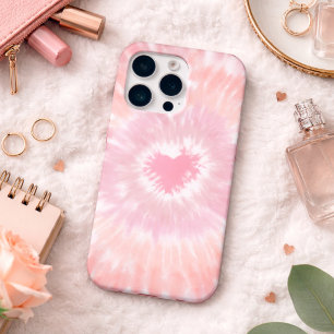 Retro Tie Dye Heart Signature  iPhone 15 Pro Case
