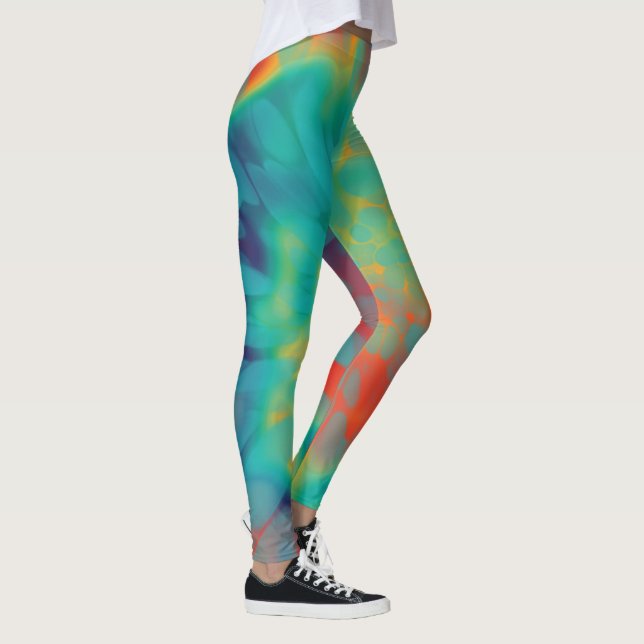 Retro Tie-dye Leggings (Right)