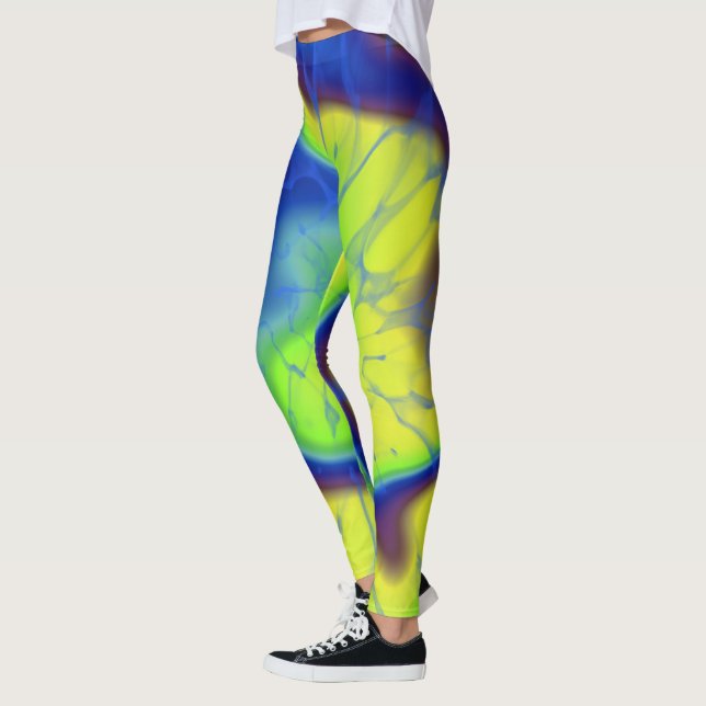 Retro Tie-dye Leggings (Left)