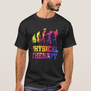 Retro Tie Dye Physical Therapy Evolution  PT Thera T-Shirt