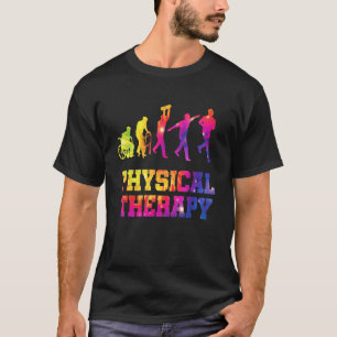 Retro Tie Dye Physical Therapy Evolution PT Thera T-Shirt