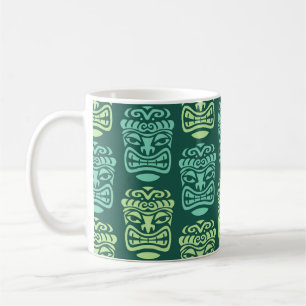 Retro Tiki Beach Bar Pattern Coffee Mug