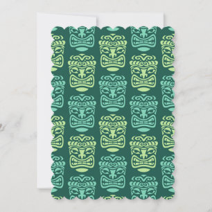 Retro Tiki Beach Party Invitation