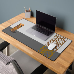 Retro Tiki Colour Block Desk Mat