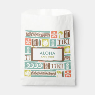 Retro Tiki Party Aloha Tropical Birthday Favour Bag
