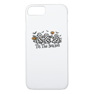 Retro Tis The Season Checkered Halloween iPhone 8/7 Case