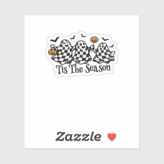 Retro Tis The Season Chequered Halloween (Sheet)