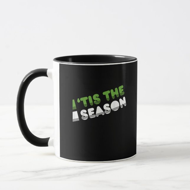 Retro Tis The Season Christmas Mug (Left)
