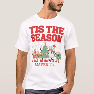 Retro Tis The Season Christmas T-Shirt