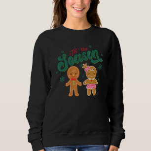 Retro Tis The Season Ginger Christmas Groovy Xmas  Sweatshirt