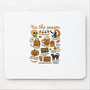 Retro Tis The Season Halloween Season Fall Mouse Pad