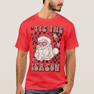 Retro Tis The Season Santa Claus Christmas Family T-Shirt