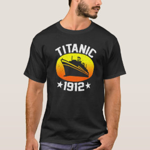 Retro Titanic 1912 Cruise Vessel Vintage Ship 4 T-Shirt