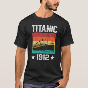 Retro Titanic 1912 Cruise Vessel Vintage Ship T-Shirt