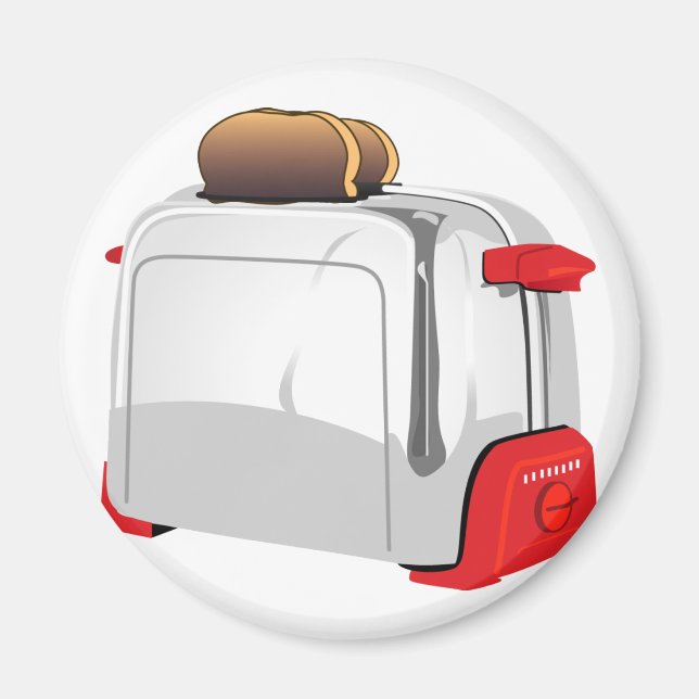 Retro Toaster Magnet (Front)