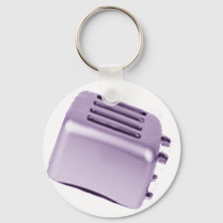 Retro Toaster - Purple Key Ring