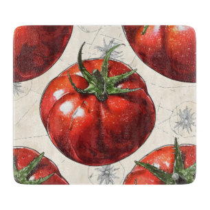 Retro Tomatoes Cutting Board