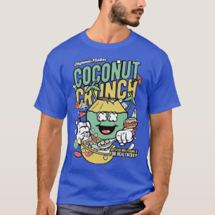 Retro toon Cereal Box Coconut Crunch Funny Vintage T-Shirt