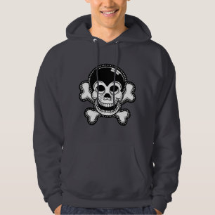 Retro Toon Monkey Pirate Skull Hoodie