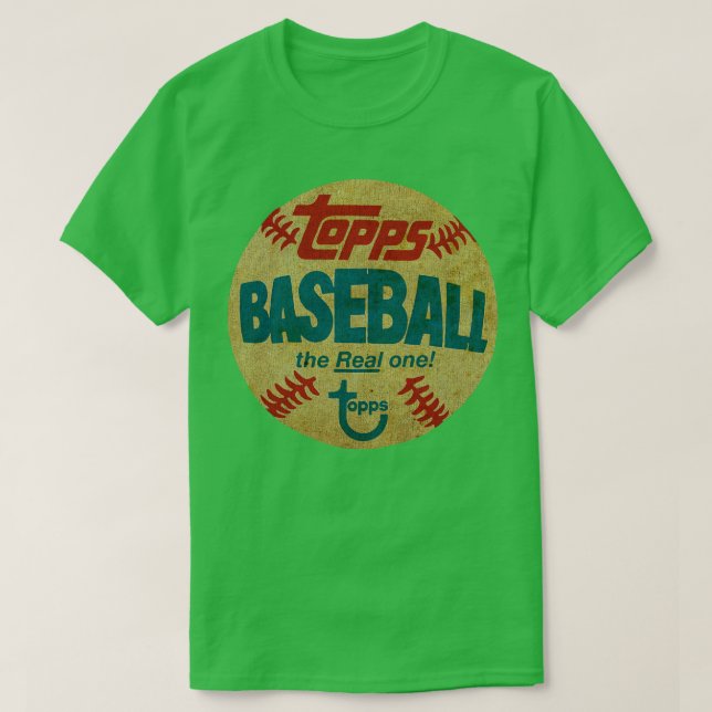 Retro Topps baseball the real one topps Crewneck S T-Shirt (Design Front)