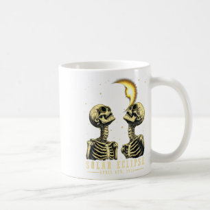 Retro Total Solar Eclipse 2024 Skeleten For Men Wo Coffee Mug