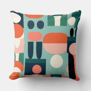 Retro Totem Geometric Pillow