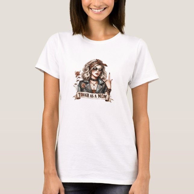 Retro Tough As A Mum T-Shirt (Front)