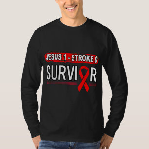 Retro Tougher Than A Stroke Stroke Survivor Jesus  T-Shirt