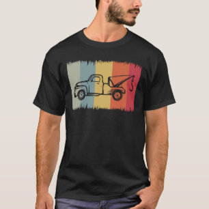 Retro Towing Service Silhouette - Vintage Vehicle T-Shirt