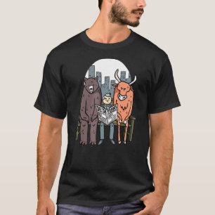 Retro Trading Forex Stock Market Bulls Vs Bears Sc T-Shirt