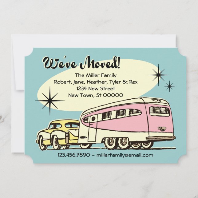 Retro Trailer We've Moved Announcement (Front)