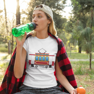 Retro Tram Illustration T-Shirt